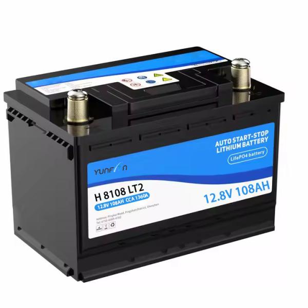 12.8V 108ah Lifepo4 バッテリー 充電可能なリチウム バッテリー 組み込み BMS ディープサイクルのA級 トロール用モーターボート RV
