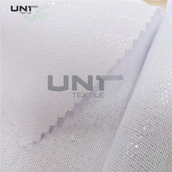 Woven Fusible Lining Roll For Chef Hats 150cm Width Good Adhesive Strength