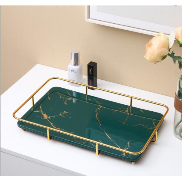 Nordic 1.0kg 35.7cm Length Rectangle Jewelry Tray For Bathroom