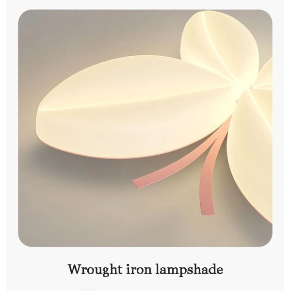 Bedroom Ceiling Lamps Creative Princess Room Little Girl Warm Romantic Butterfly Ceiling Lights(WH-MA-312)