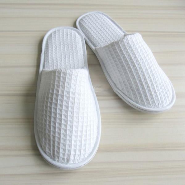 Disposable White Towelling Spa Slippers House Guest Slippers