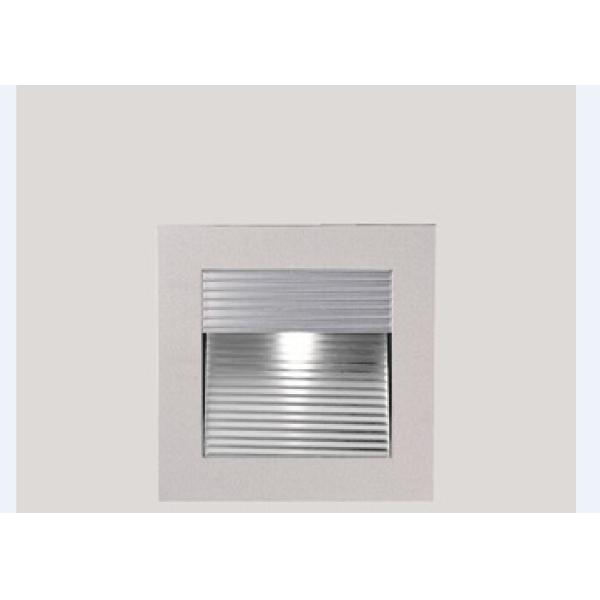 Indoor Aluminum LED Louvered Step Light for Leisure Area CRI80 3W Anodized surface color
