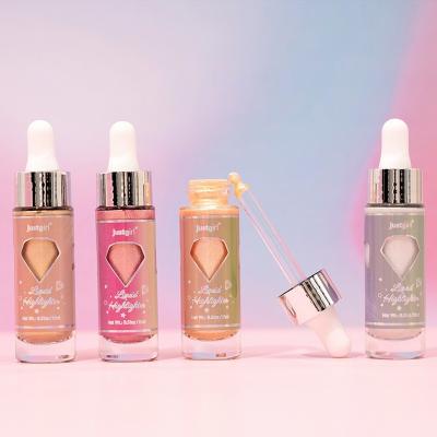 15ml Body Shimmer 4 Colors Glitter Makeup Highlighter Bronzer Oil