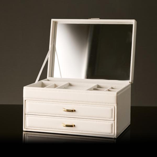 Multi Layer Portable Leather Stackable Jewelry Storage Boxes Classic Collection Packaging