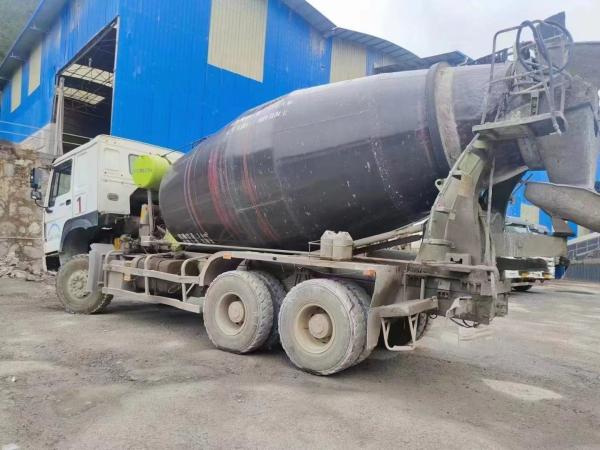 12cbm HOWO Grey Used Concrete Trucks Low Noise and Convenient Operation