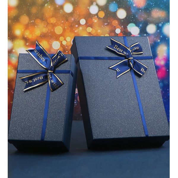 Luxury Design Blue Carton Corrugated Gift Box Garment Clothing Packaging Box