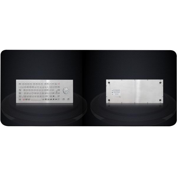 90 Keys Industrial Stainless Steel Keyboard With Sealed / ruggedized SS hula pointer