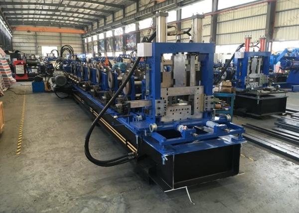 Z80-300 PLC C Purlin Machine Hydraulic Cutting 15kw Z Purlin Making Equipment
