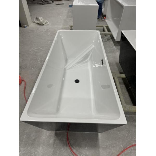 Rectangular PMMA Acrylic Freestanding Bathtub Loading Quantities 80units or 180units