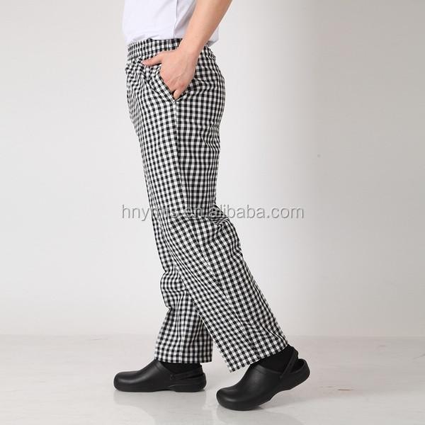 Readymade  Hot Sale Catering Uniforms Checkered Chef Trousers