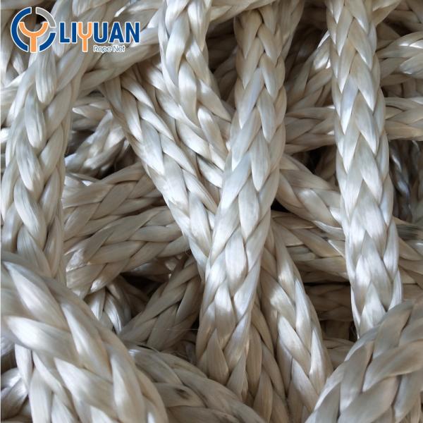 24mm 32mm Synthetic UHMWPE Fiber Marine Boat Mooring Rope with Protective Sleeve