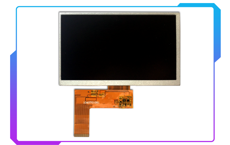 60mA 21.4V RGB Wuxga 7 Inch Display TFT LCD Panel Module 800X480