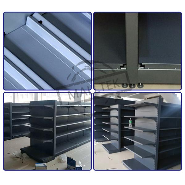 Высокопрочные супермаркеты Гондолы Шелфы Хранилищные полки