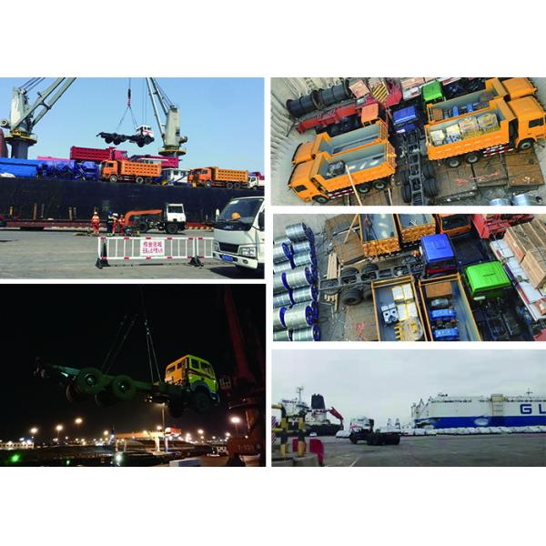 Orange Color BEIBEN  NG80 Heavy Cargo Trucks With EuroII Emission Stander And 6X4 10 Tires Weichai Engine 420hp