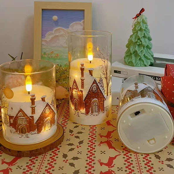 Remote Control Flameless LED Candles with Timer Function and Acrylic Plastic Shell for Safe Holiday Decor