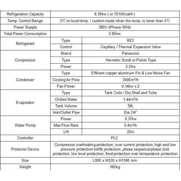 Mini Portable Industrial Water Chiller ALP-3HP Industrial Cooling Machine