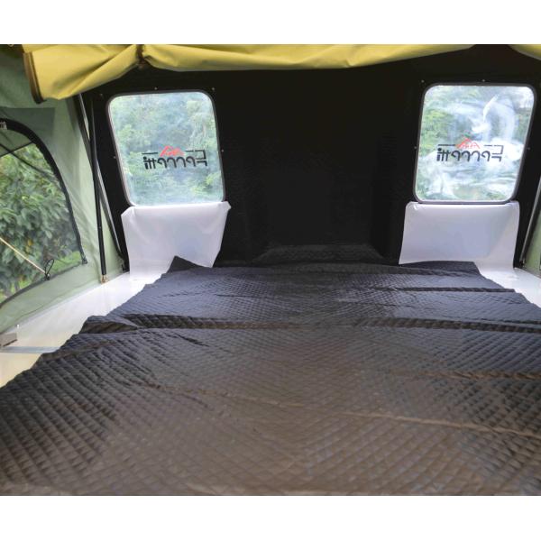 Grey Car Roof Top Tent for Vehicle Diy 4 Person Camping Area 2.4 Square Meters