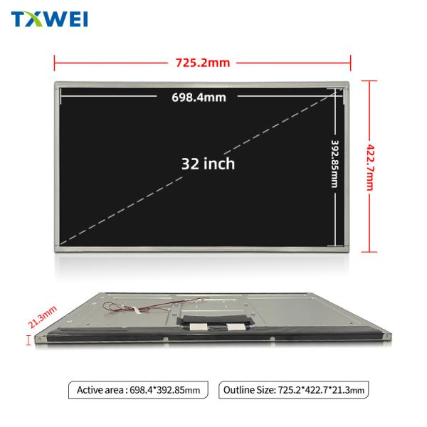 32 inch 500nits advertising machine display 1920*1080 LVDS interface commercial display medical industrial screen
