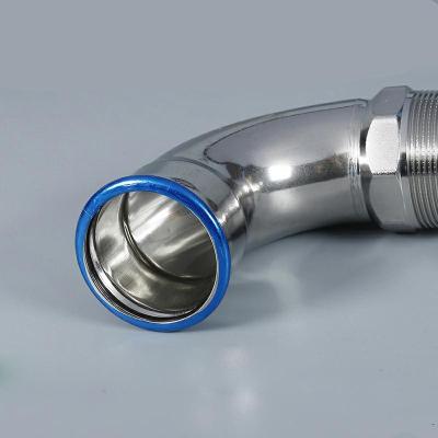 Forged Inox Press Fittings DN20 D25 D32 D40 D50 SS 90 Degree Elbow