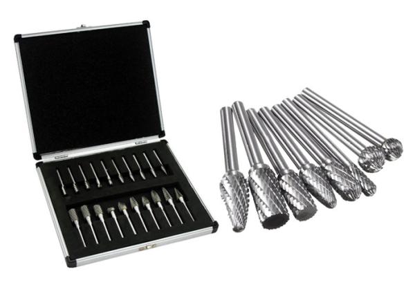 Double Cut Teeth Solid Carbide Burrs , Double Cut Carbide Burr For Granite