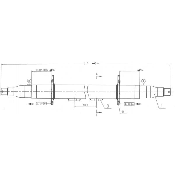 Мотоцикл ATV 76mm ISO TS16949 8000 цапф трейлера фунта