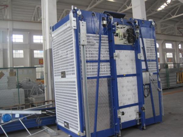 Twin Cage Personnel Hoist Industrial Lift Construction Elevator