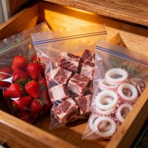 Vacuum storage bag Milk packaging Custom PE bag Fresh food grade for melon vegetable meat packaging aluminum foil bag