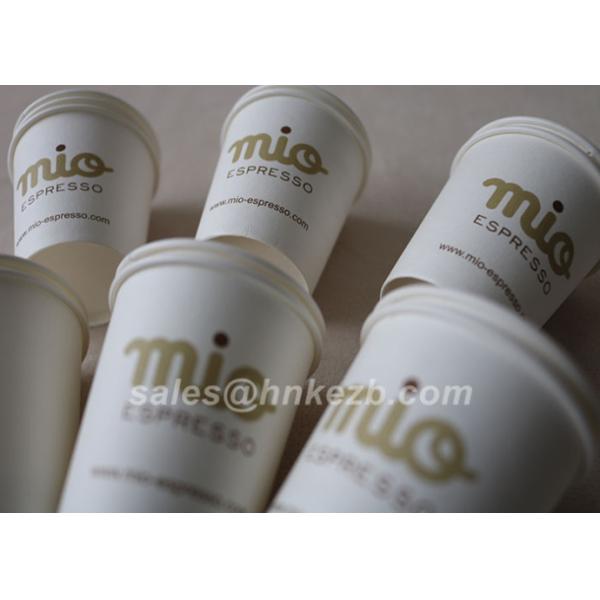 Single PE / Double PE Coated 6oz Coffee Paper Cups For Hot Drink Vending Machine