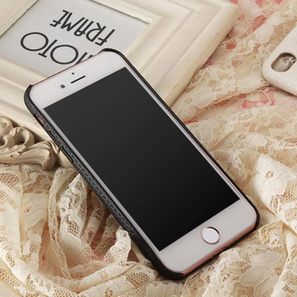 Soft Plaid PU Lovely Big Eyes Cell Phone Case Back Cover for iphone 7 7 plus 6s 6 plus