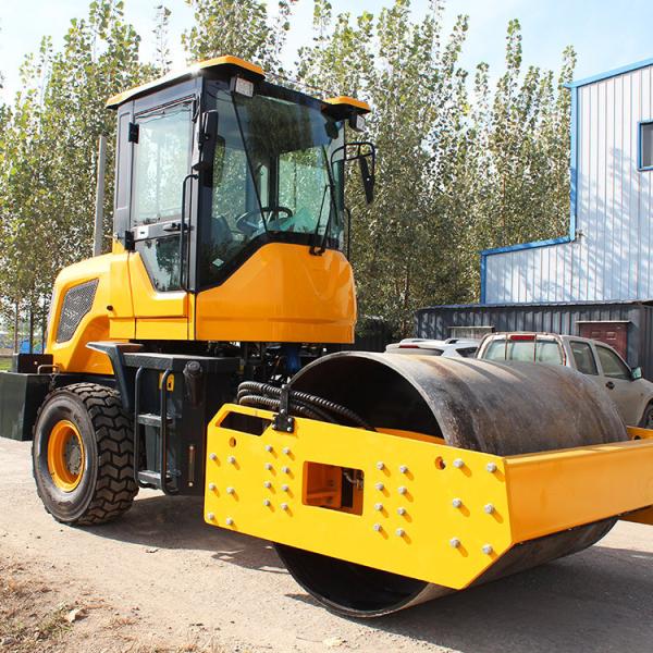 Braking System Disc Air Cap Oil Brake Single Drum Vibration Rollers 5ton Road Rollers