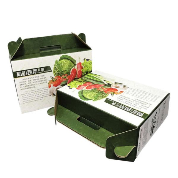 Dustproof Fruit Corrugated Paper Box With Handle Recycled Durable