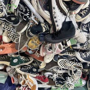 Bulk Bales Nylon Canvas Used Shoes Trendy Second Hand Brand Shoes Street Wear