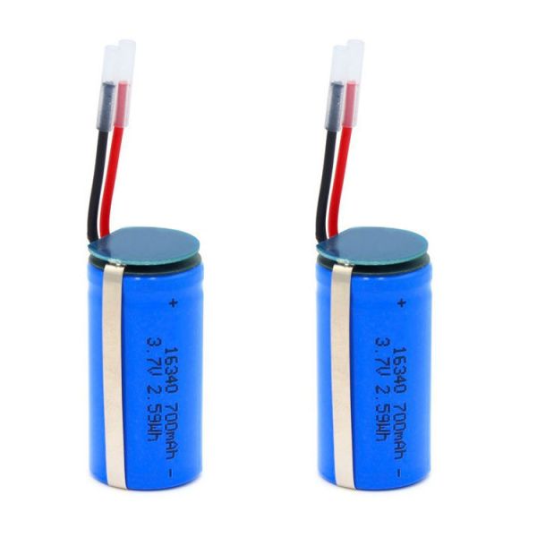 16340Li-ion 3.7V 700mAh Rechargeable Battery Suitable for Flashlights and Various Electronic Devices, Factory Direct Supply