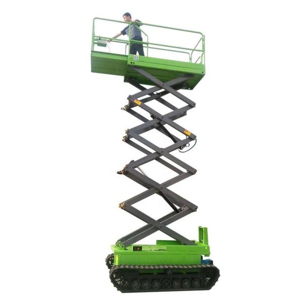 6 - 10m Hydraulic Crawler Wheel Scissor Lift 450kg Mobile Lifting Work Platform