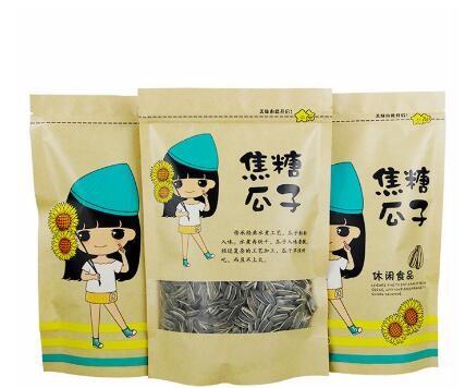 Top Quality Eco-friendly Recyclable Food Grade brown kraft paper bag With Window For Snack Packaging