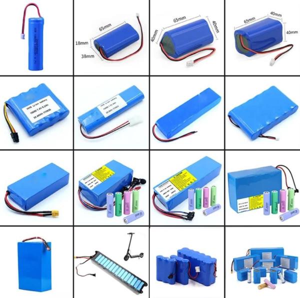 Ebike 18650 Lithium Ion Battery Packs 12V 24V 36V 52V 7.8Ah 10Ah 13Ah 15Ah 20Ah