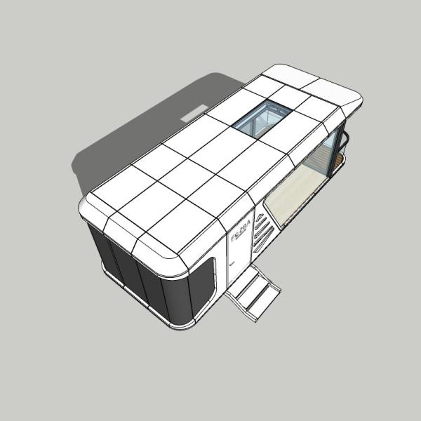28 m2 Capsule spatiale mobile maison de 1-2 personnes Capacité Capsule maison préfabriquée