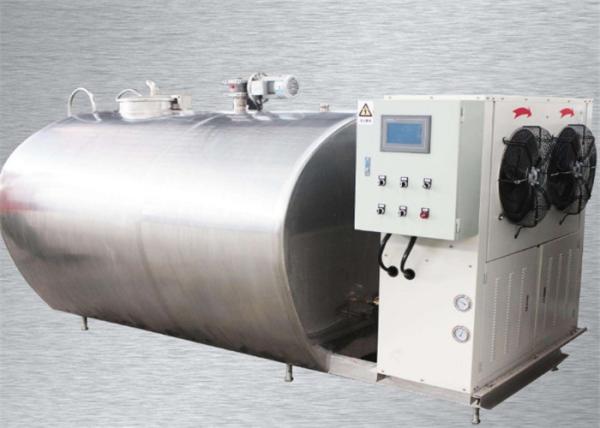 Sanitary Milk Cooling Tank High Efficiency With Refrigeration Compressor