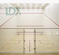 Durable Squash Venue With Tempered Glass Front Wall And Lights