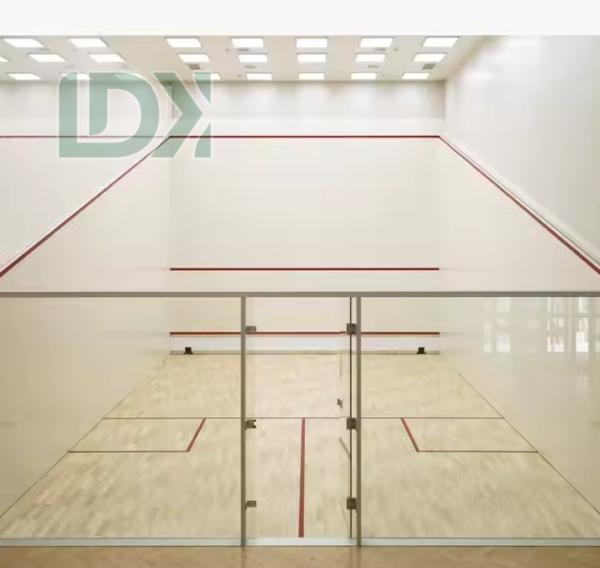 Durable Squash Venue With Tempered Glass Front Wall And Lights
