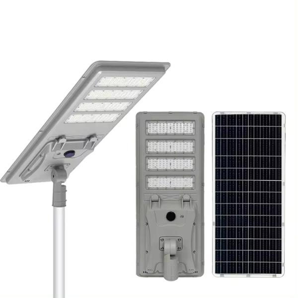 Waterproof All In One Solar Street Light 100W Aluminum Outdoor Light 18V 36V