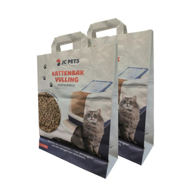 Customized Kraft Paper Bags For Cat Little Animal Food