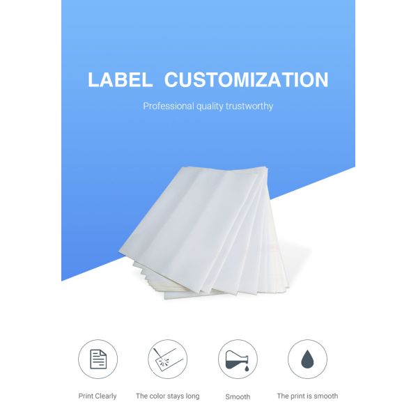 Matte Surface Inkjet Printable A4 Label Stickers Self Adhesive Customizable