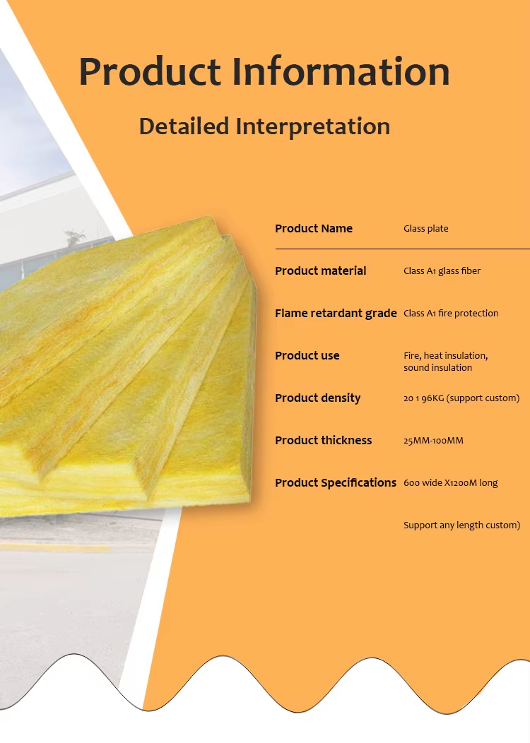 Insulation Glass Wool Board Fireproof Wall Thermal Insulation Panel