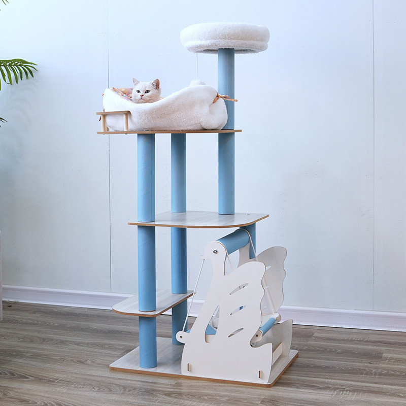 Cat Tree with Custom Sisal Rope Scratch Board Package Size 60.00cm * 52.00cm * 28.00cm