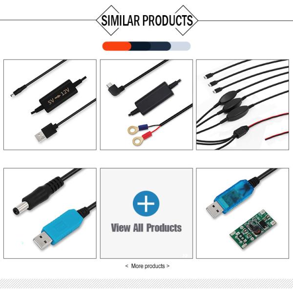 Кабель преобразователя 5V до 12V 2A DC для автомобильного Wi-Fi-модема GPS