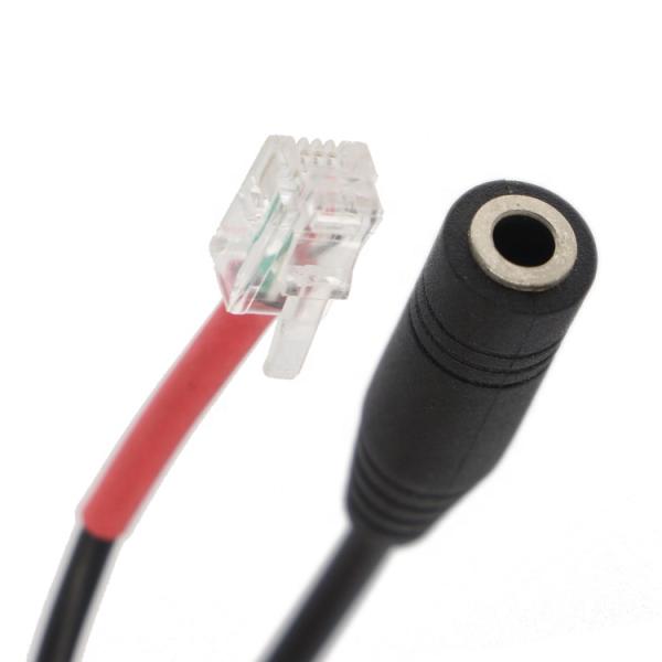 RJ9 RJ10 a Mujer 3.5 mm CTIA Plug Audio Jack Adaptador de auriculares Cable para teléfono de oficina
