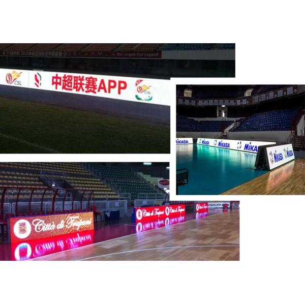 IP65 Sports Perimeter LED Display High Brightness Stadium Billboard