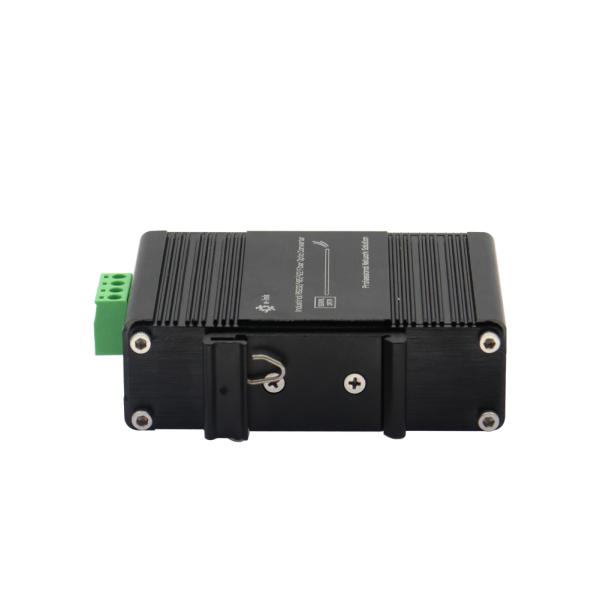 Mini Industrial 10/100Base-T SFP Fiber Ethernet Media Converter with 1Ch RS232 / RS485 / RS422 serial