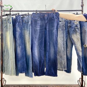 Second-Hand Women's Brand Jeans Skinny Baggy Mixed Woman Jeans Second Hand for Women Used Luxury Clothes in Bales Used Brand Clothes